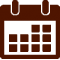 calender icon brown